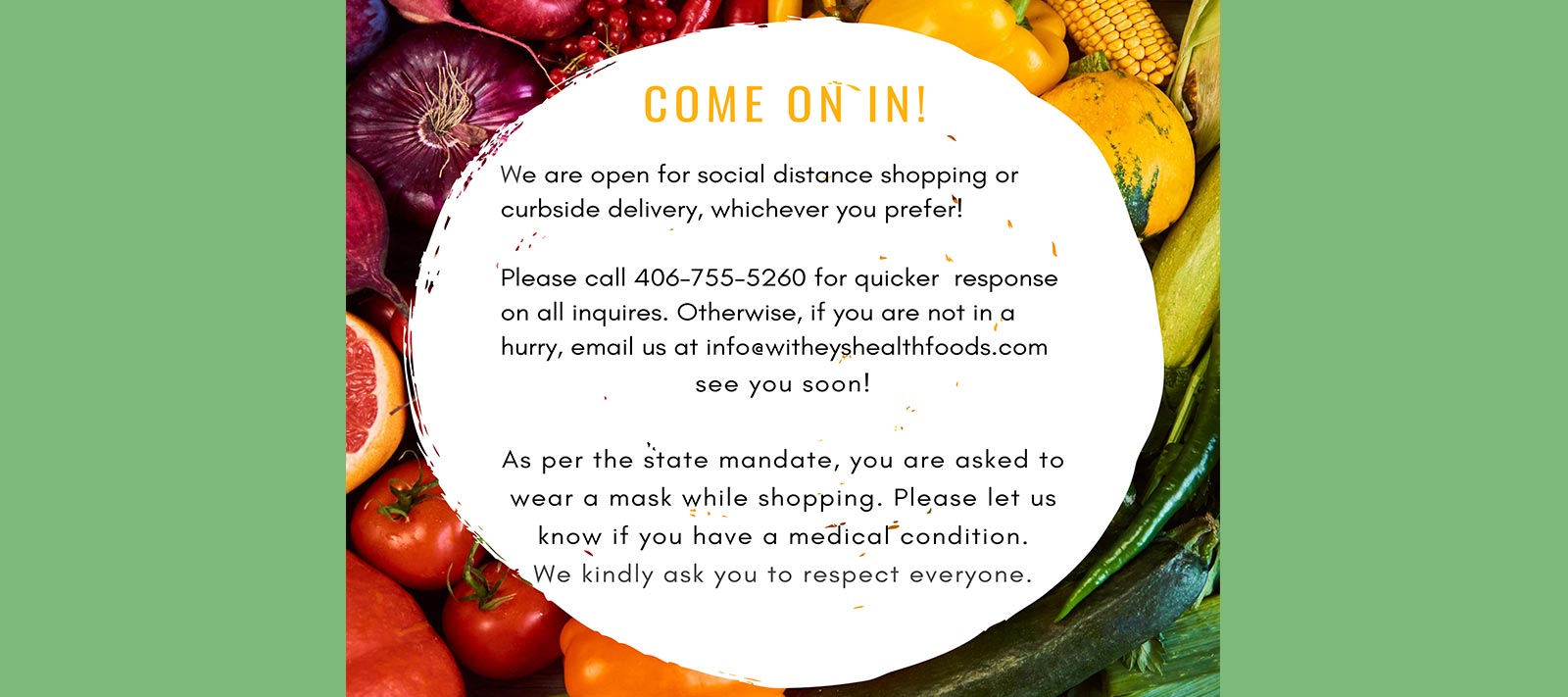 Kalispell Organic Food, Supplements & Grocer Withey's Health Foods > Home